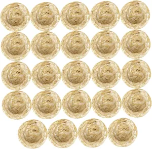 Realistic Hand-Woven Straw Hats for Dollhouse 24 Mini DIY Craft Props Home Decor