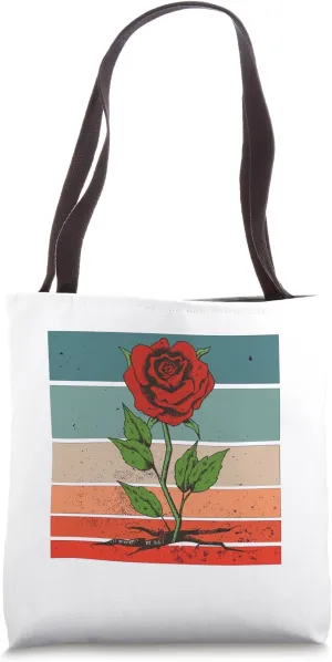 Red rose resilience beauty in adversity symbolic elegant Art Tote Bag