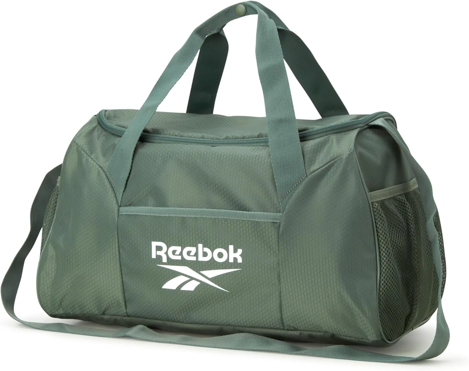 Reebok Duffle Bag – Gym Bag for Women & Men, Carry On and Overnight Duffle for Travel & Fitness, Size One Size, Green Aleph