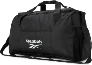 Reebok Duffle Bag – Gym Bag for Women & Men, Carry On and Overnight Duffle for Travel & Fitness, Size Small, Aleph Black
