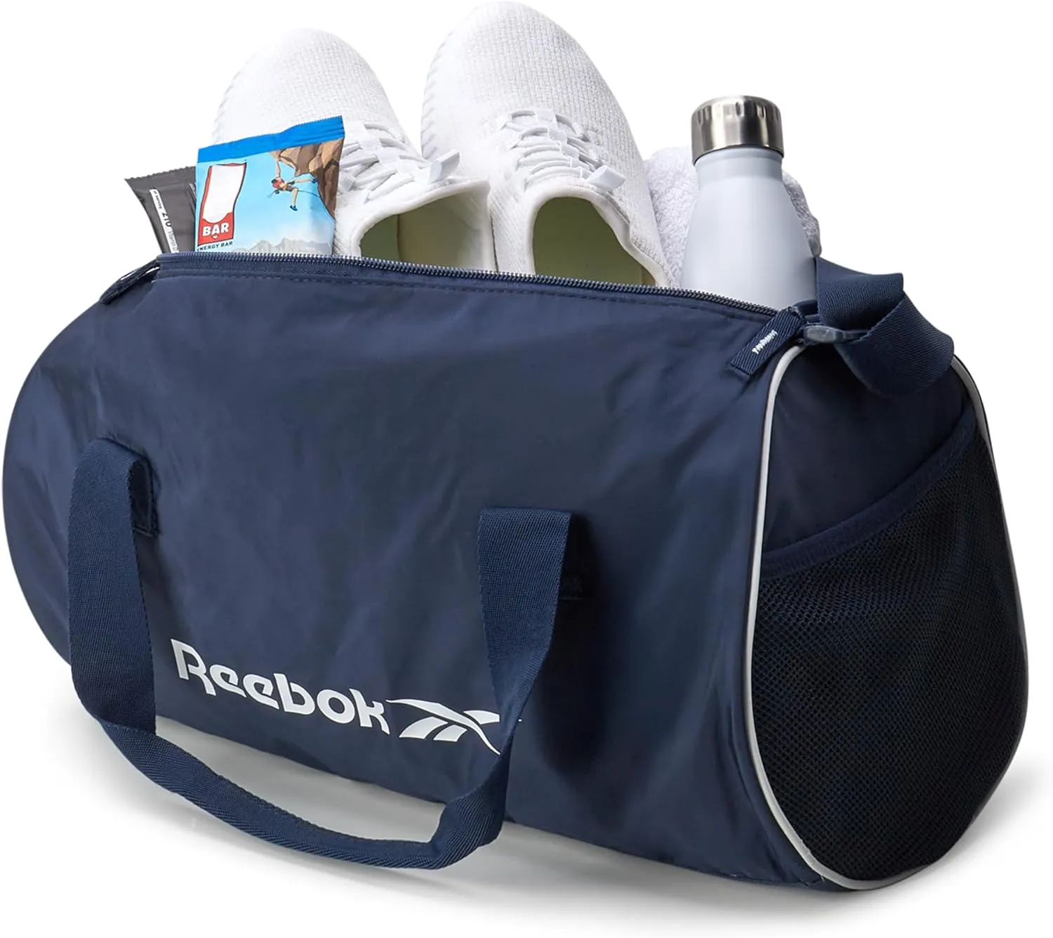 Reebok Duffle Bag – Gym Bag for Women & Men, Carry On and Overnight Duffle for Travel & Fitness, Size Small, Kellan II Blue