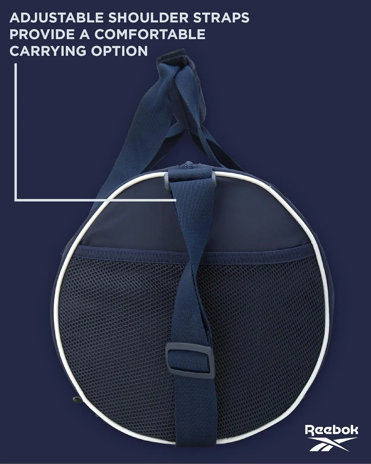 Reebok Duffle Bag – Gym Bag for Women & Men, Carry On and Overnight Duffle for Travel & Fitness, Size Small, Kellan II Blue