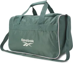 Reebok Duffle Bag – Gym Bag for Women & Men, Carry On and Overnight Duffle for Travel & Fitness, Size Small, Warrior II Green