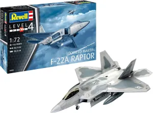 Revell 03858 Lockheed Martin F-22A Raptor Model Kit 1:72 Scale