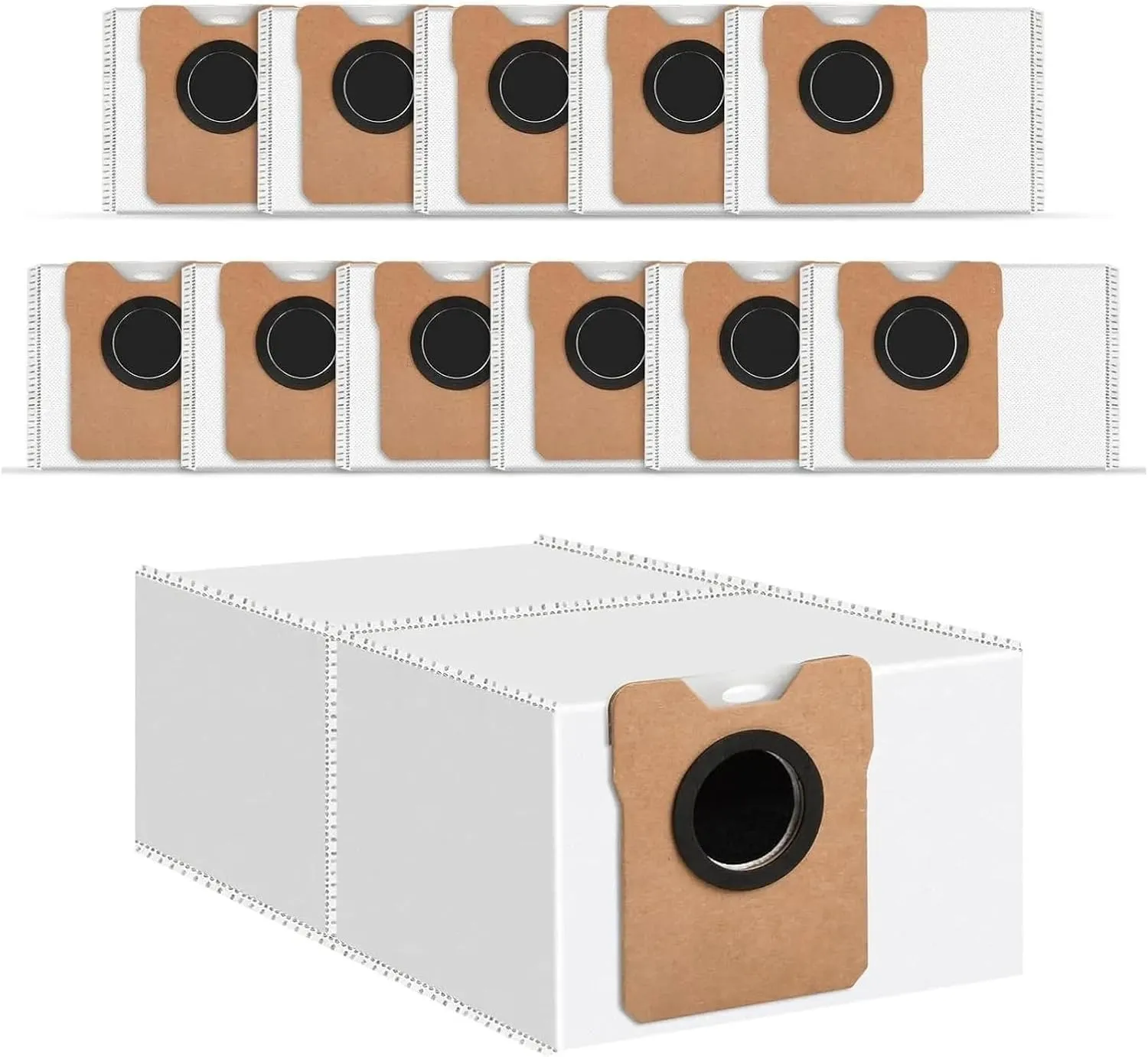 Robot Vacuum Cleaner Dust Bag, Compatible for Eufy Omni C20, 3.1L Large Capacity, Effective Filter Replacement Vacuum Bag