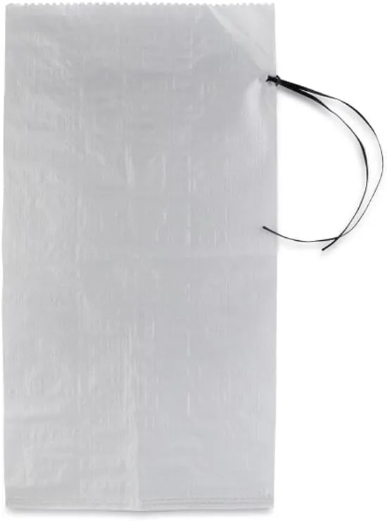 Rocky Mountain Goods Heavy Duty White Sand Bags w/Polytwine Ties - Empty Woven Polypropylene Sand Bags - 14" x 26" Size - 50 Pound Capacity - 1600 Hours of UV Protection - Flood Protection (100)