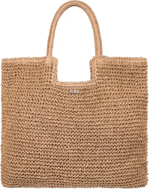 Roxy Women's Beach Tote Bag | Travel | Vacation | Straw | Lightweight | Breathable