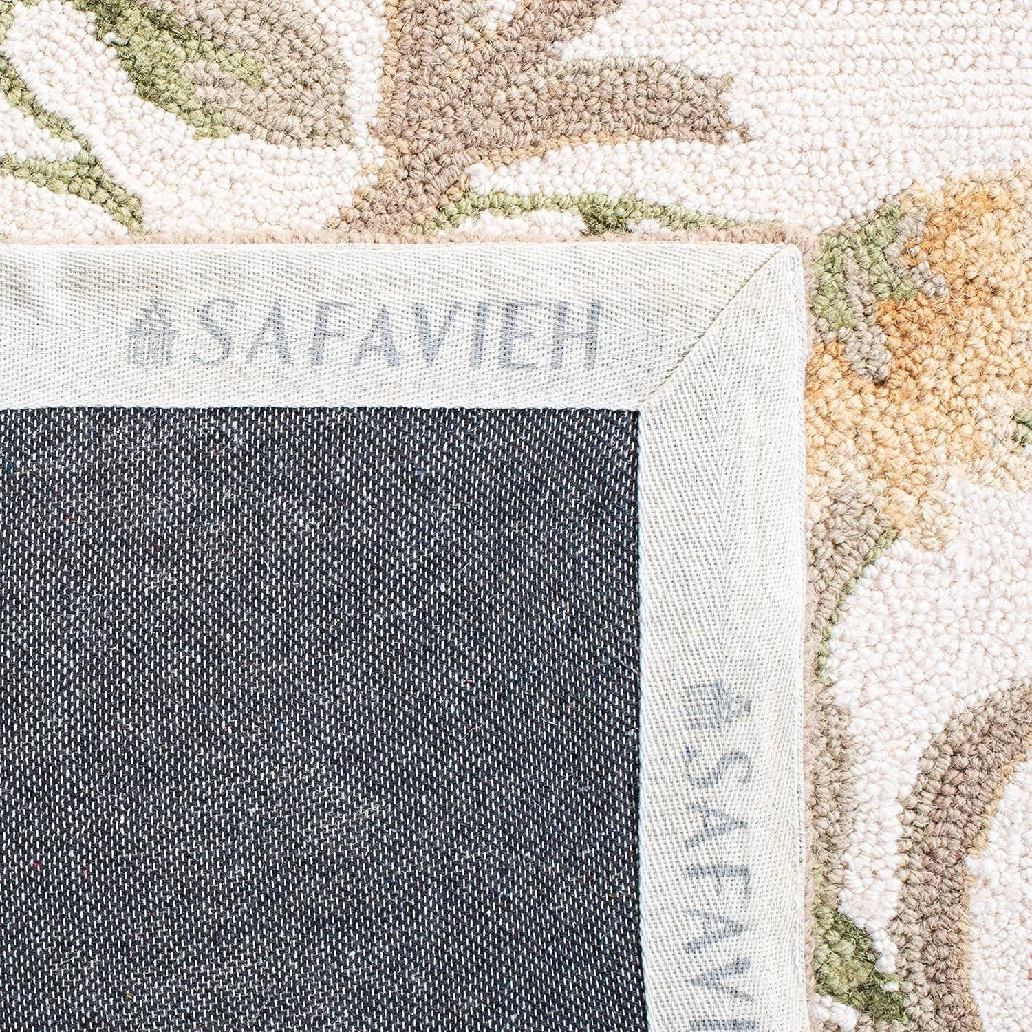 SAFAVIEH Chelsea Collection Area Rug - 5'3" x 8'3", Ivory, Hand-Hooked French Country Wool, Ideal for High Traffic Areas in Living Room, Bedroom (HK248A)