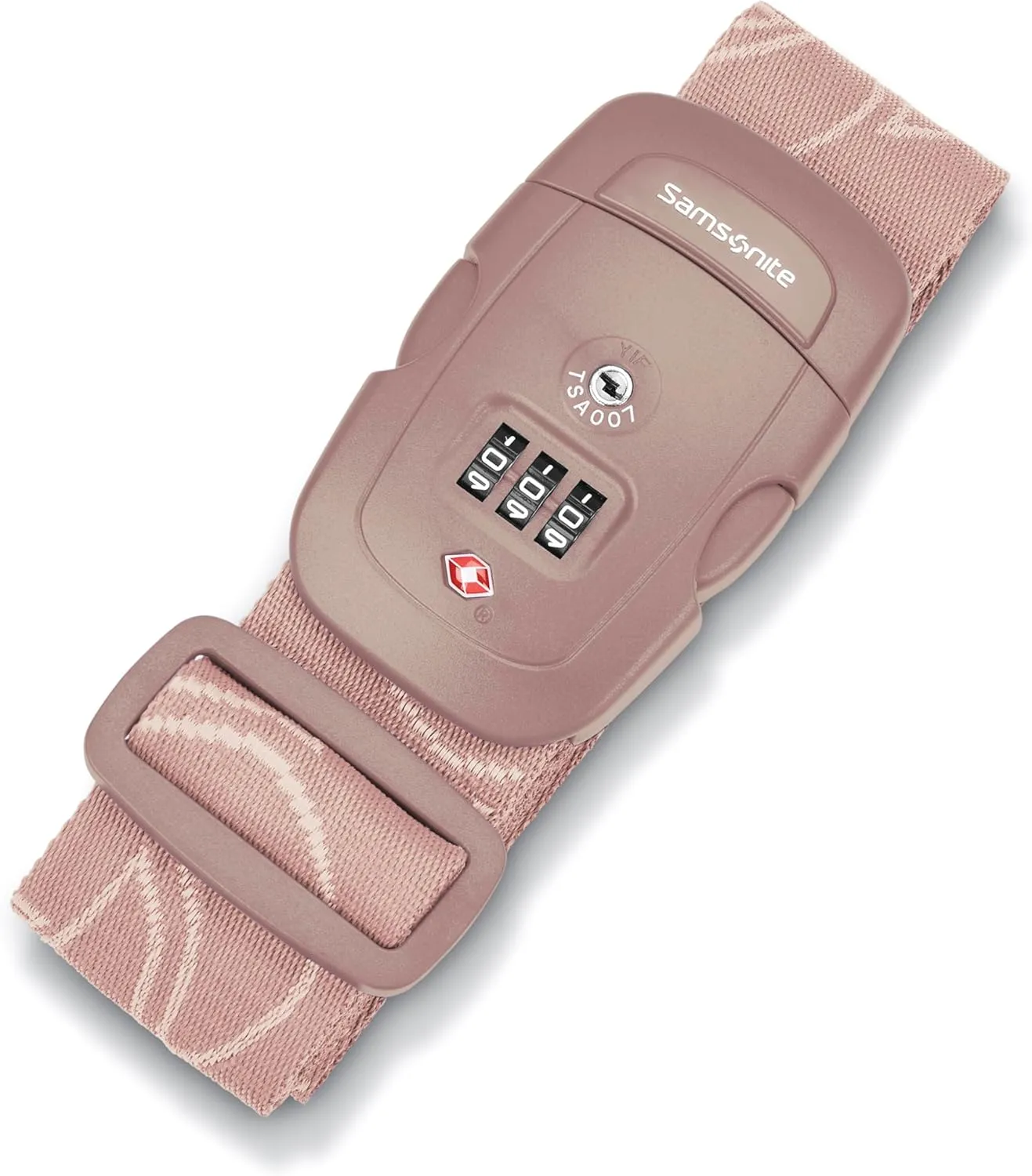 Samsonite 3-Dial Combination Lock, TSA Approved Travel Lock, Dusty Rose