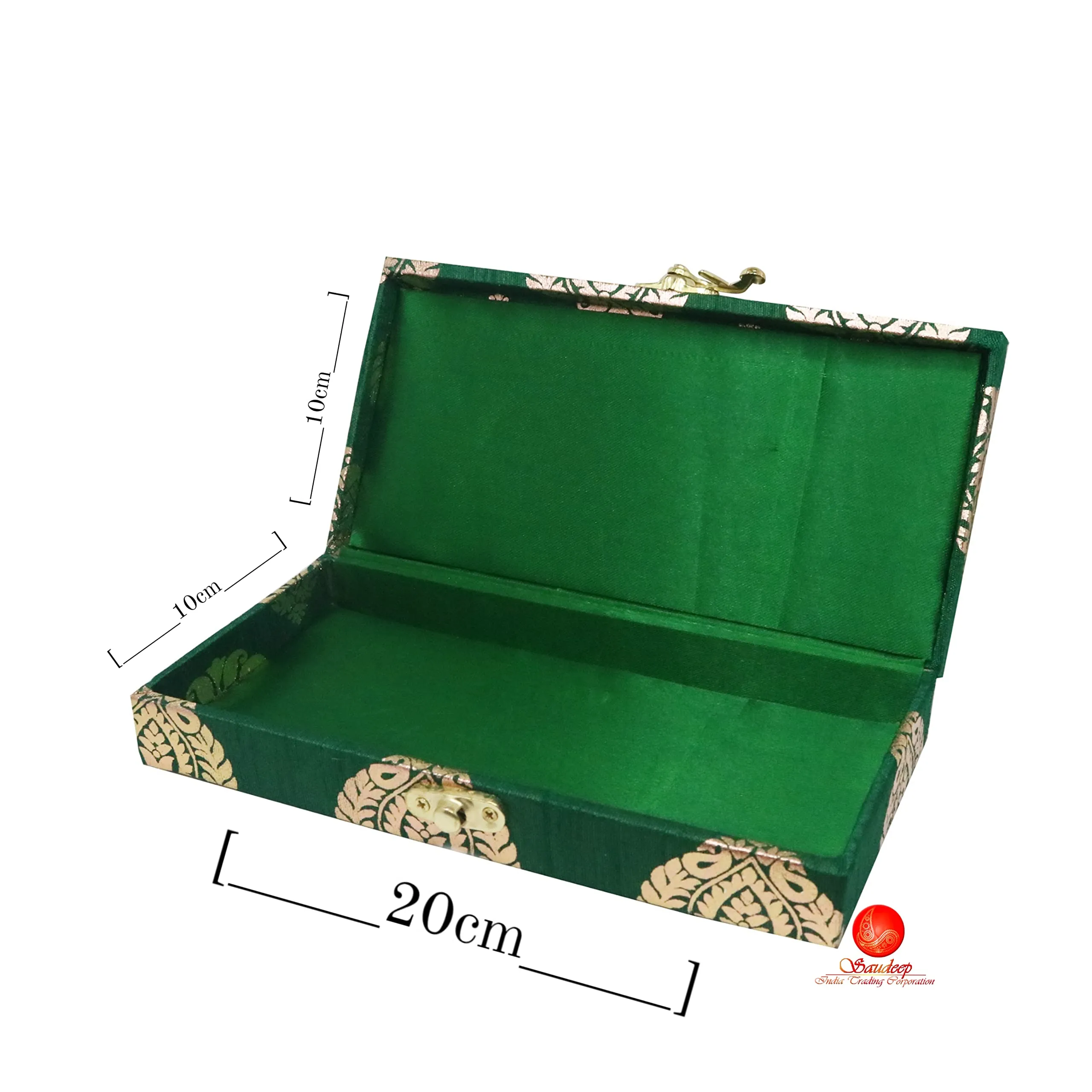 SAUDEEP INDIA Decorative Cash Box, Shagun Box, Gift Box, Jewellery Box, Money Box Envelop Wedding Gift, Set of 5, Wood;Fabric