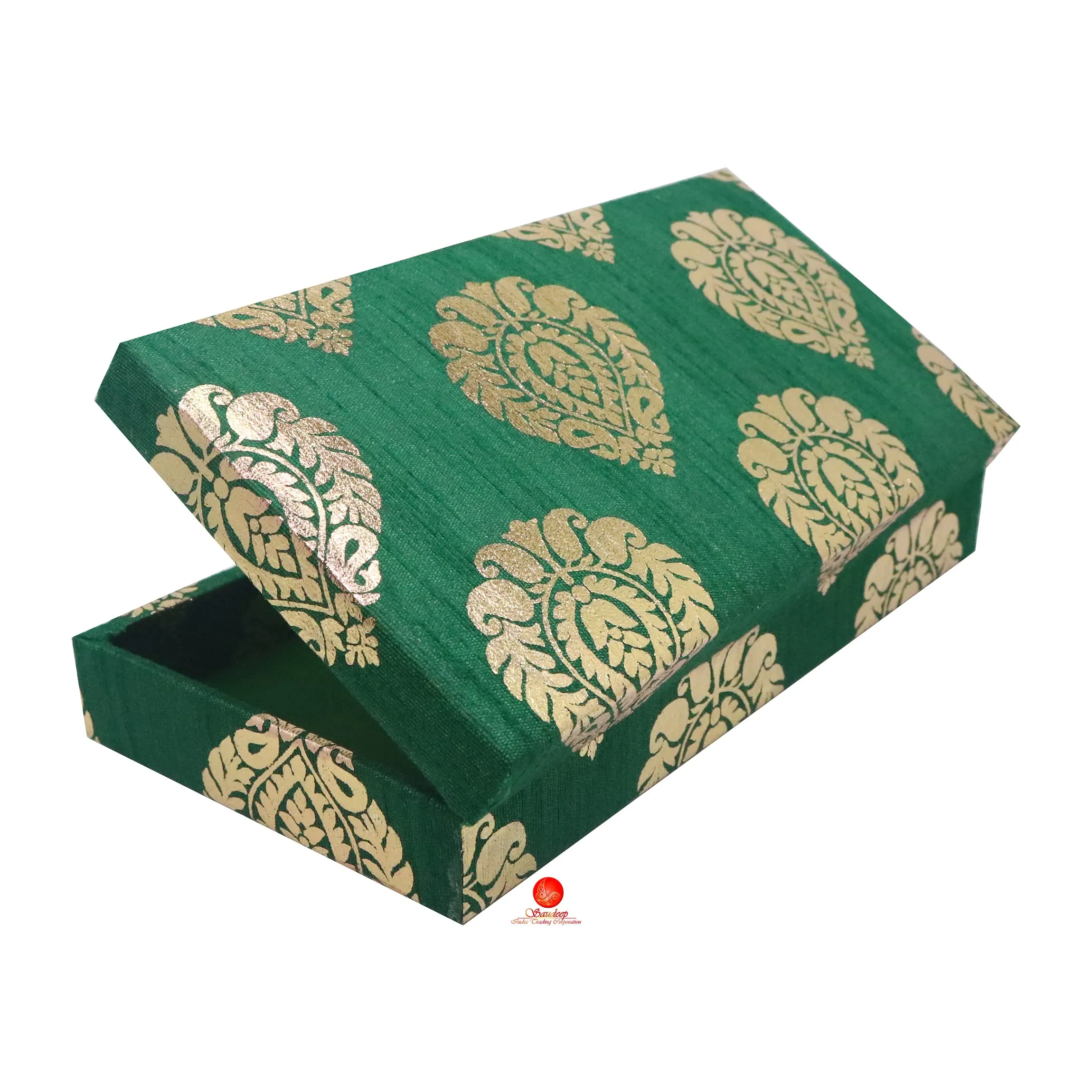 SAUDEEP INDIA Decorative Cash Box, Shagun Box, Gift Box, Jewellery Box, Money Box Envelop Wedding Gift, Set of 5, Wood;Fabric