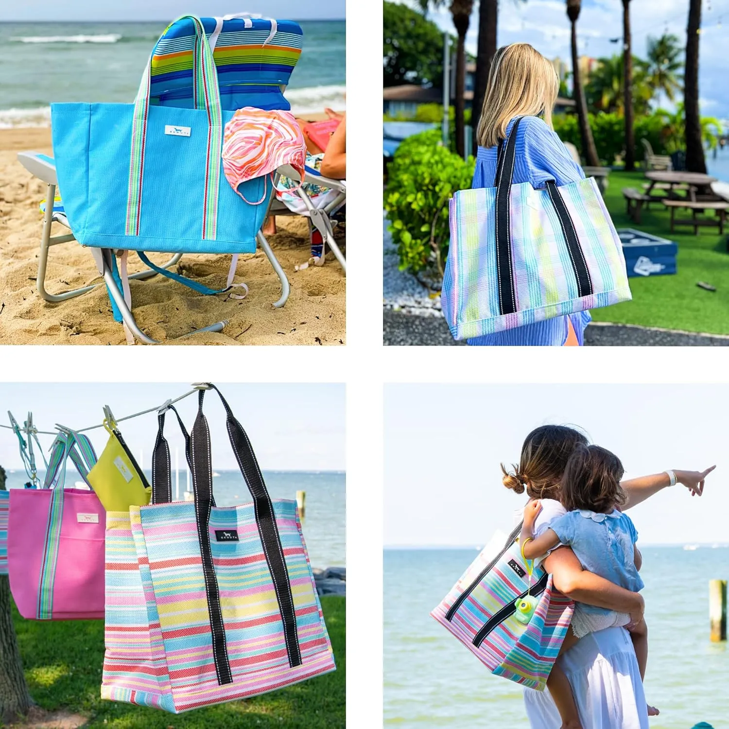 SCOUT Roadtripper - Large Beach Tote Bags For Women - Sandproof Breathable Woven Beach Bag, Pool Bag And Travel - Mom Bag