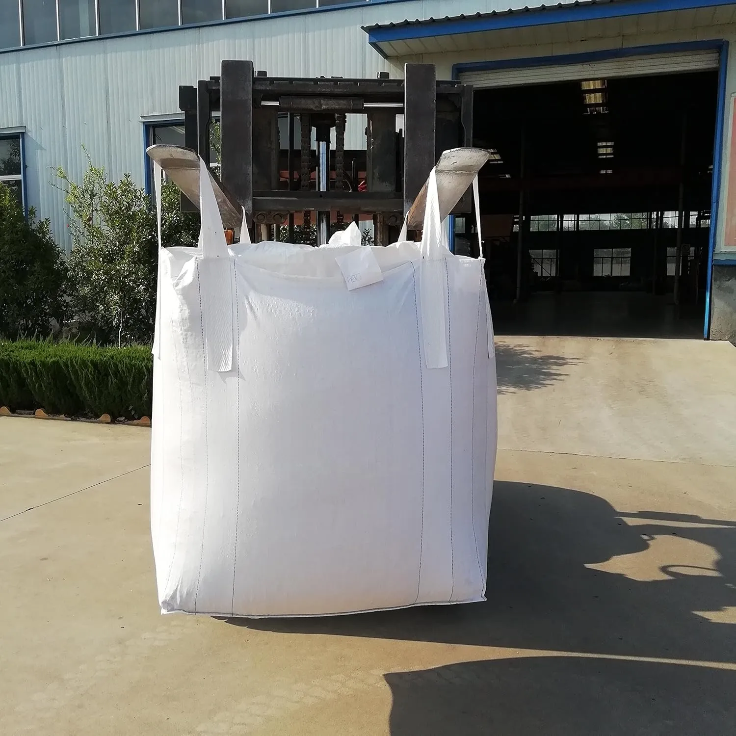 Secbolt FIBC Bulk Bag, Pack of 10, 1 One Ton Bag, 35"L x 35"W x 43"H, 2200lbs SWL, Duffle Top Flat Bottom, Woven Polypropylene Bags