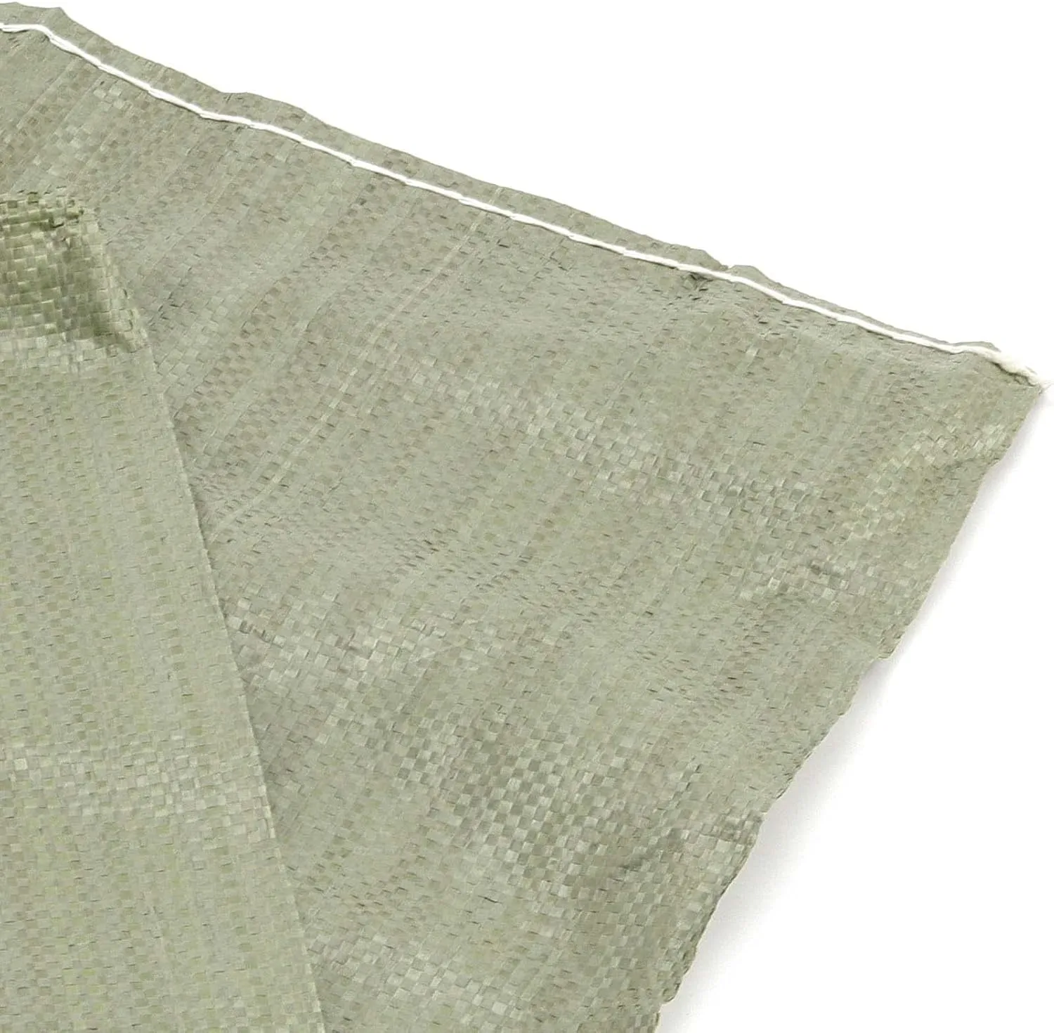 SEUNMUK 60 Pack 20 x 30 Inch Gray Woven Sand Bags, Empty Woven Plastic Sand Bags, Heavy Duty Flood Protection Sand Bags with 20 M Ties for Flood Control, Storage