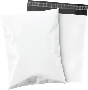 Shop4Mailers 6 x 9 Glossy White Plastic Self Seal Poly Mailer Flat Bags Waterproof Shipping Envelope 2 Mil for Apparel, Clothes, Shirts, Books – Permanent Adhesive Seal (1000 Pack)