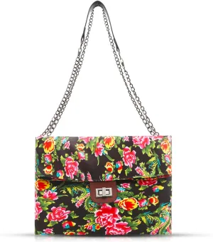Shoulder Bag, Crossbody Bags for Women, Ethnic Style Flower Tote Bag Underarm Bag, Summer Shoulder Bag Suitable for Vacation Travel Daily