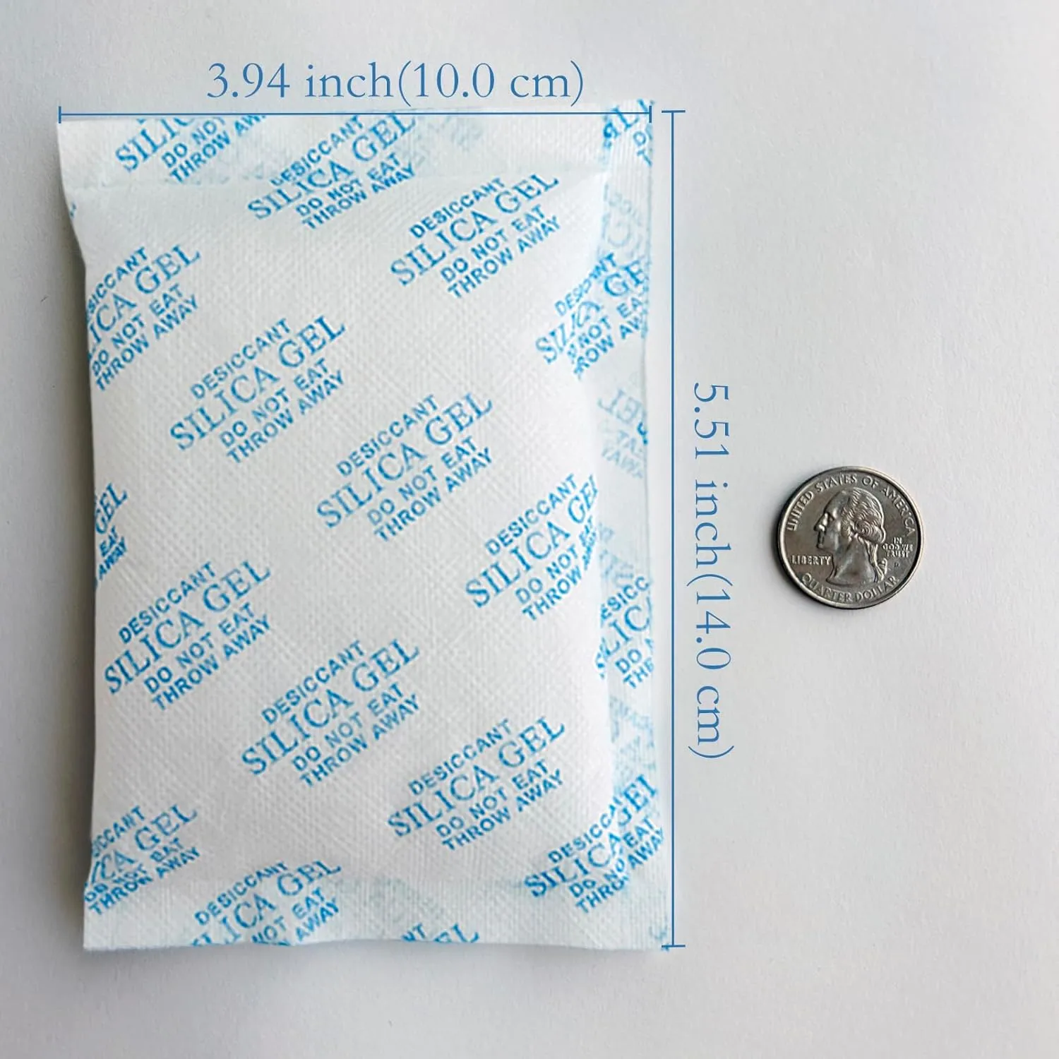 Silica Gel Packets,100 Gram 10 Packets Desiccant Packs, Moisture Absorbers, Rechargeable Silica Gel Car Dehumidifier, Reactivated Silica Gel Desiccant Packets, Safe Dehumidifier Bags for Storage