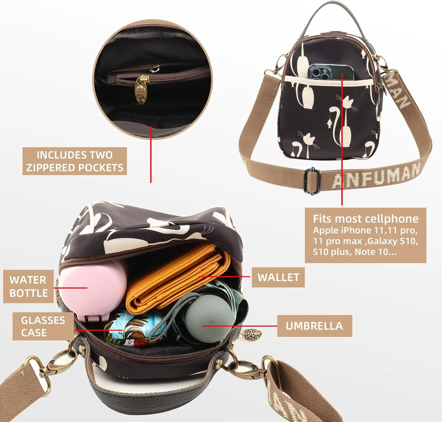 Small Crossbody Bags Purses for Women Crossbody Messenger Bag Cross Body Purse Designer Conceal Carrier Handbags
