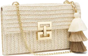 Small Straw Purse for Women Summer Clutch Purses Beach Woven Envelope Bag Raffia Shoulder,Straw Crossbody Bag boho