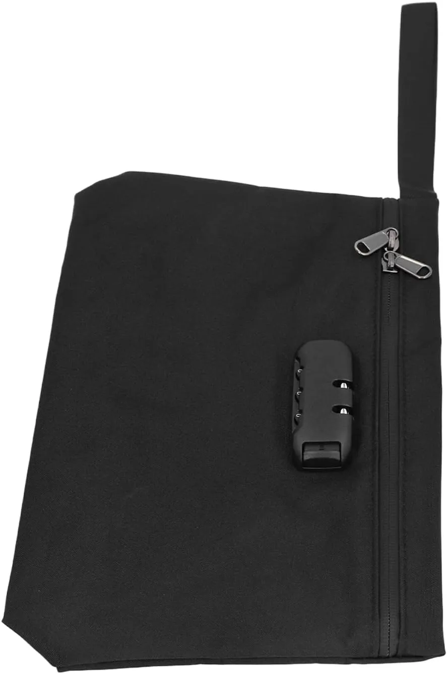 Smell Proof Bag, Long Lasting Protection Odor Proof Stash Bag for Travel (Black)