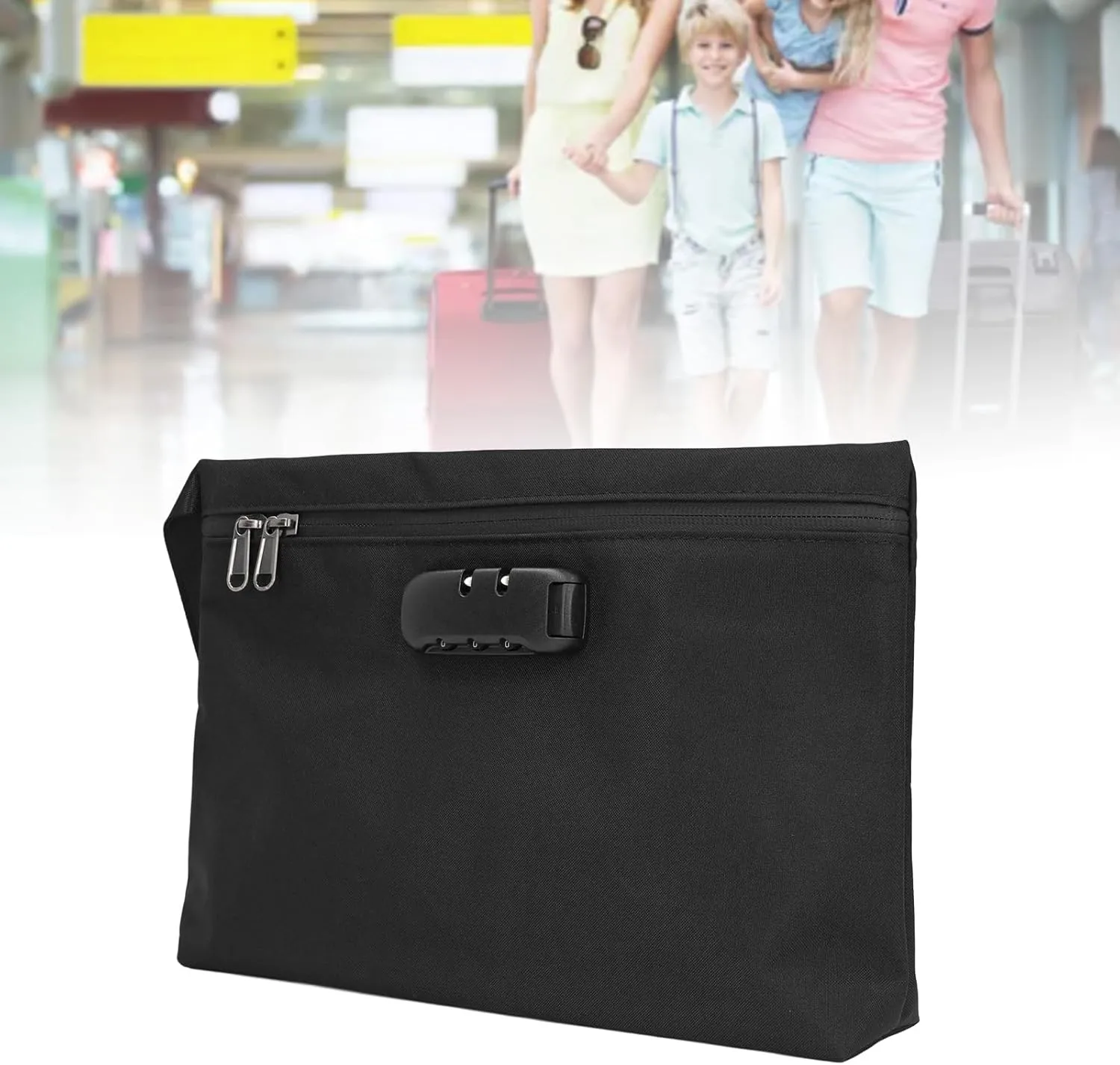Smell Proof Bag, Long Lasting Protection Odor Proof Stash Bag for Travel (Black)