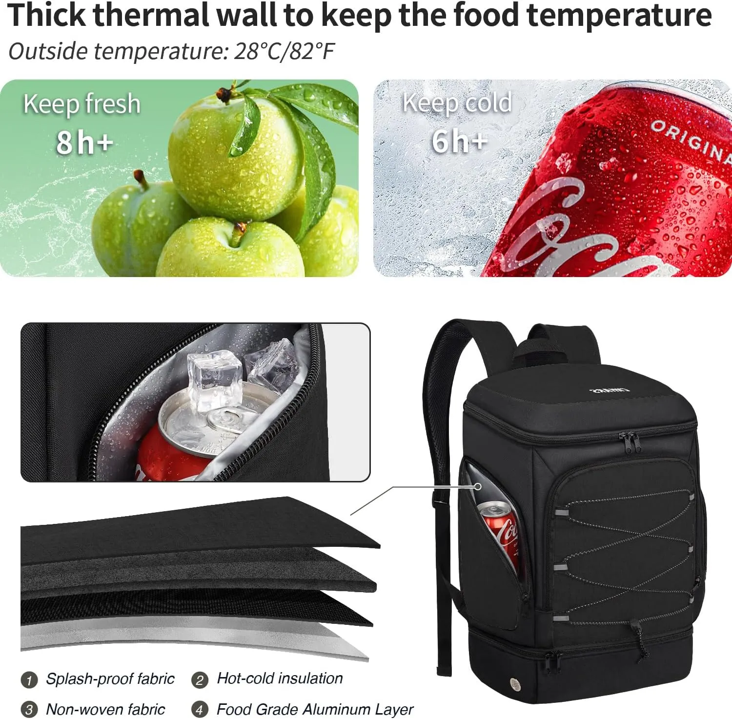 Soccer Backpack,Soccer Bag with Ball Holder, Includes Separate Cleat Shoe and Ball Compartment Sport Equipment Bags Fit Basketball Volleyball Football