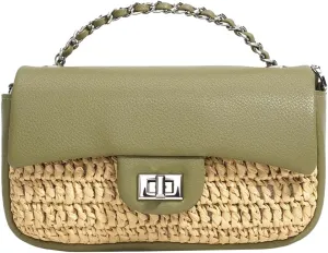 Spring Summer Purses for Women 2025 Chic Top Handle Satchel Versatile Square Bag Straw Crossbody Bag Vacation Beach Purse