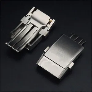 Stainless Steel Buckle Classic Buckle Men's Women's Durable Rubber Silicone Strap Silver Adjustable Buckle Watch Buckle