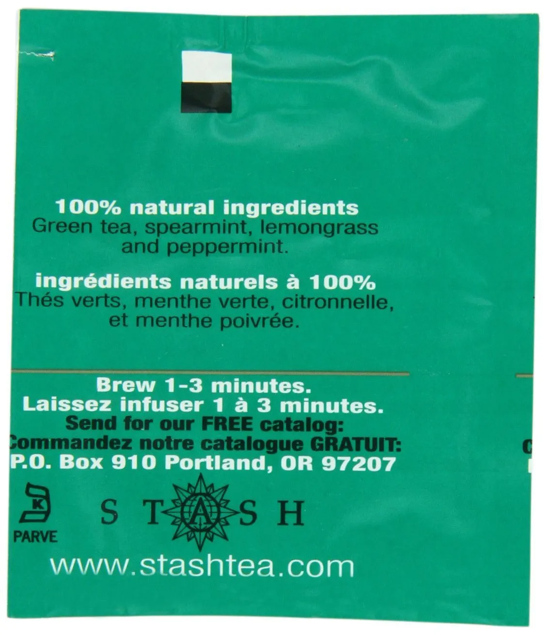 Stash Tea Moroccan Mint Green Tea, Box of 100 Tea Bags (Packaging May Vary)