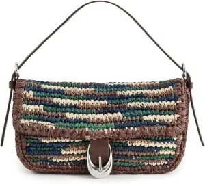 STAUD Women's Harlow Raffia Bag