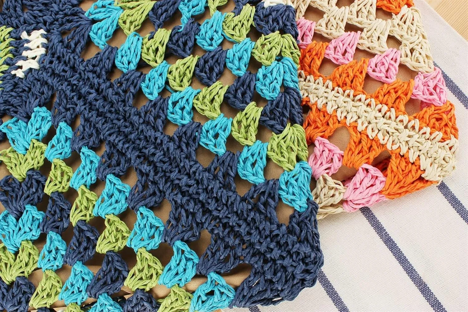 Straw Bags for Women Summer Beach Tote Purse Crochet Shoulder Everything Holiday Work Everyday Handbag