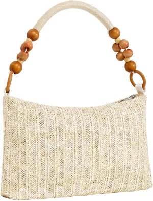 Straw Beach Bag for Women Shoulder Bag Straw Purse, Women Summer Handbag