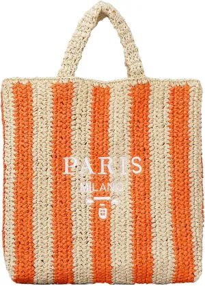 Straw Beach Bag for Women Summer Woven Tote Bag Packable Straw Purses and Handbags for Vacation Holiday