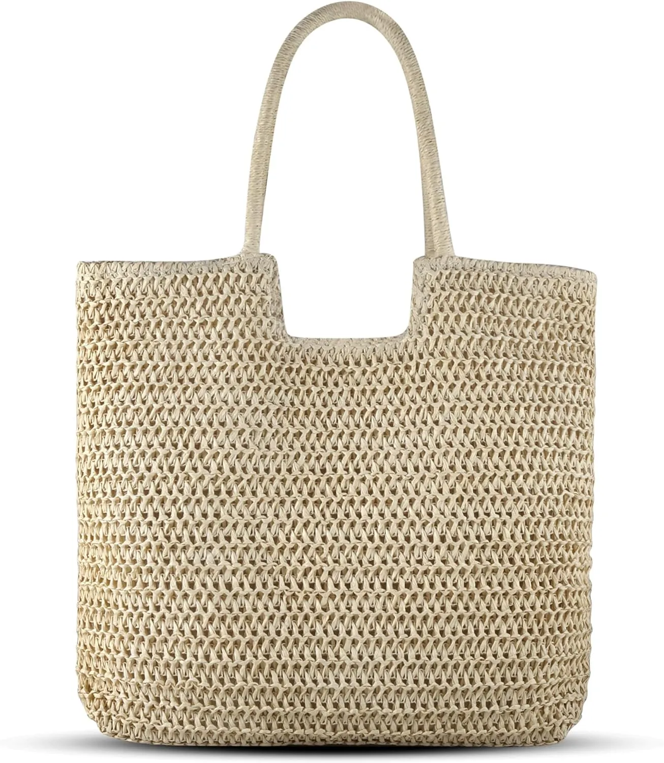 Straw Beach Bag Women: Summer Bag for Travel Vacation - Woven Tote Bag for Women