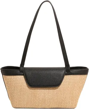 Straw Beach Tote Bag Large Summer Boho Woven Bags Rattan Handmade Shoulder Handbags for Women