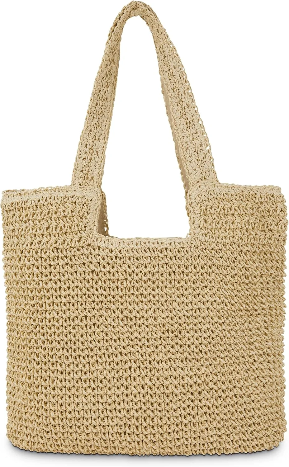 Straw Beach Tote Bag: Large Summer Boho Woven Bags - Rattan Handmade Shoulder Handbags for Women