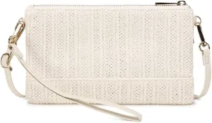 Straw Clutch Purse for Beach Summer Vacation Bag Woven Handbag for Women