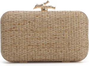Straw Clutch Purses for Women Formal Summer Evening Bag Woven Handbags