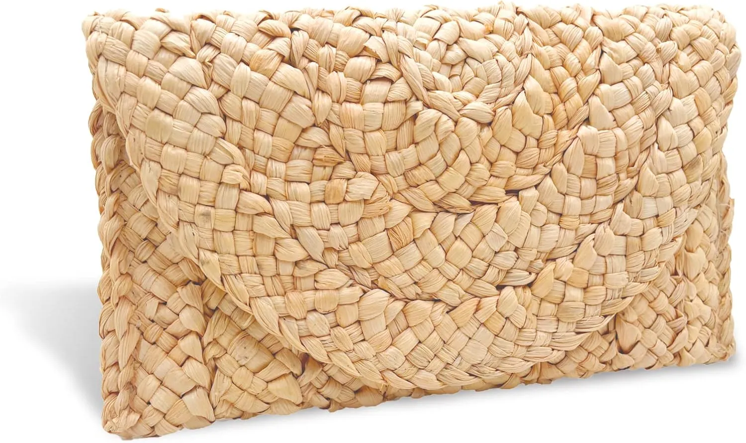 Straw Clutch Purses for Women Woven Straw Beach Handbag Envelope Rattan Clutch for Summer