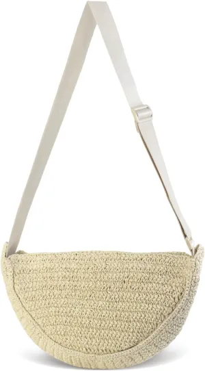 Straw Crossbody Bag for Women 2025 Summer Woven Beach Purse Fashion Handmade Crochet Shoulder Bag
