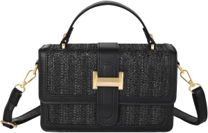 Straw Crossbody Bags for Women Summer Straw Clutch Bag Woven Beach Purse Vacation Handbags