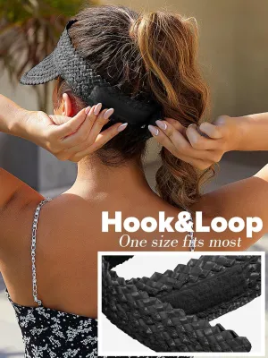 Straw Sun Visors & Hats for Women - Packable Beach Hats, Handmade, Sun Protection