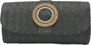 Straw Woven Clutch Purse 2025 Summer Boho Evening Handbag Chain Crossbody Bag Flap Envelope Vacation