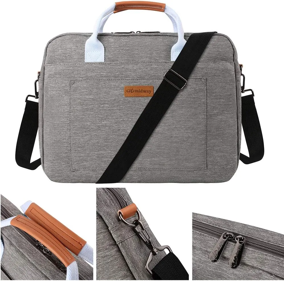 Sumac Laptop Messenger Bag 15 in Sling Bag, Dual Handle Briefcase for MacBook Pro 16" LG Gram 16 MSI Prestige15 Razer Blade15