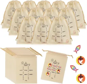 Sumind 24 Set Christian Tic Tac Toe Game Gift for Kids Religious Party Favors with Jesus Bible Mini Wooden Jesus Fish Game Drawstring Bags Sunday School Gifts for Kids Prize Church Supplies