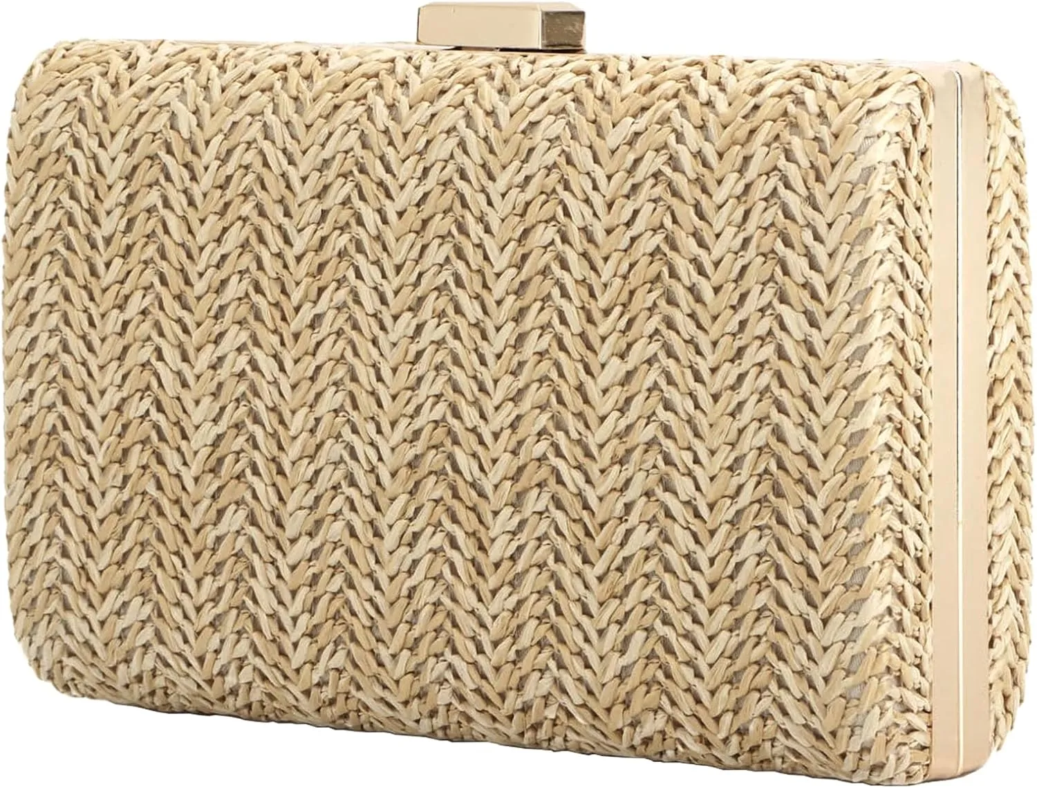 Summer Straw Clutch Purses for Women, Raffia Woven Crossbody Handbags, Evening Bag for Party Wedding