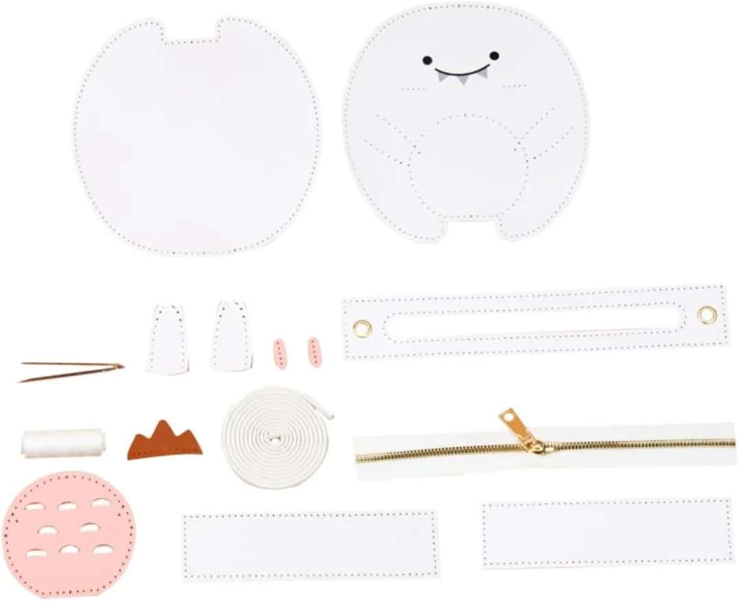 SUPVOX 1Set DIY Bucket Bag Making Kit Complete Handmade Bag Material with Supplies for Creative DIY Lovers for Craft Activities and Parent Interaction Dinosaur