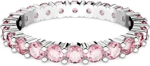 SWAROVSKI Matrix Crystal Ring Collection, Round Cut, Prong Setting, Rhodium Finish