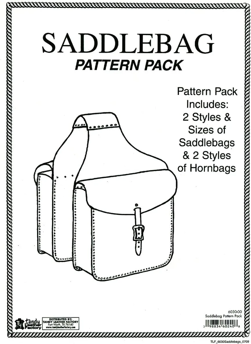 Tandy Leather Saddle Bag Pattern Pack 6030-00