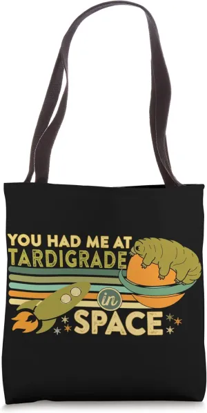 Tardigrade Space Rocket Cargo Mission Space Exploration Meme Tote Bag